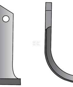Cuchilla rotavator 190x135x80 mm, 7 mm de grosor Kuhn