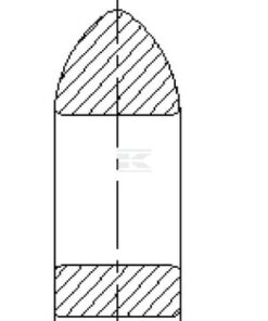 Gancho perfilado suelto 40 mm para eje M40 5 Gancho perfilado suelto 40 mm para eje M40