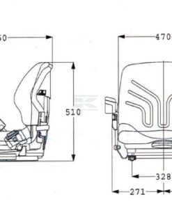 Asiento con suspensión mecánica, MSG20, interruptor asiento