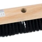 Escobón de fibra negra sintética 40cm