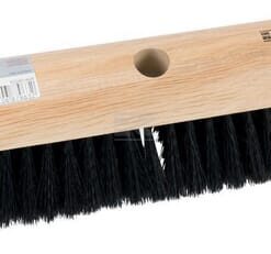 Escobón de fibra negra sintética 40cm