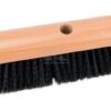 Escobón de fibra negra sintética 60cm