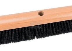 Escobón de fibra negra sintética 60cm