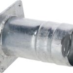 Brida cuadrada + boquilla cincada 5"