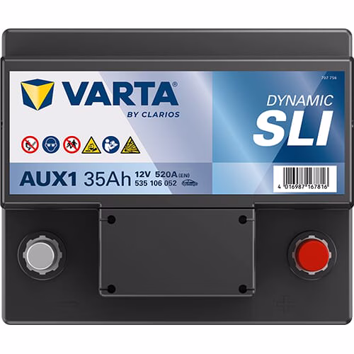 Batería 12 V 35 Ah 520 A AUX 1 VARTA Dynamic AUX 3 Batería, 12V 35Ah 520A, AUX 1 VARTA Dynamic AUX