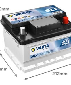 Batería 12 V 35 Ah 520 A AUX 1 VARTA Dynamic AUX 17 Batería, 12V 35Ah 520A, AUX 1 VARTA Dynamic AUX