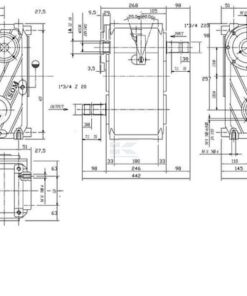 Caja de cambios C3A, 1:1, 1,8:1, reforzada