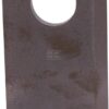 Cuchilla cortacésped LH 105x48x4mm agujero oval 23,0x20,5 mm Adecuado para Vicon