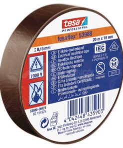 Cinta aislante, marrón, 20 m x 19 mm TesaFLEX®