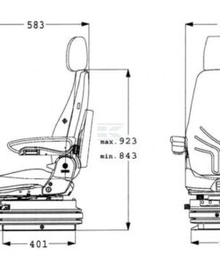 Asiento con suspensión mecánica, Actimo M
