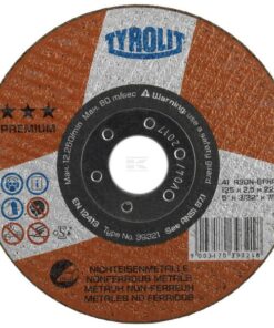 Disco de corte Premium sin hierro 125 x 2,5