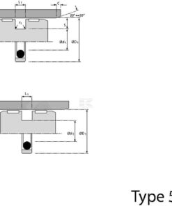 Empaquetadura pistón 70x59x4.2mm Hallite