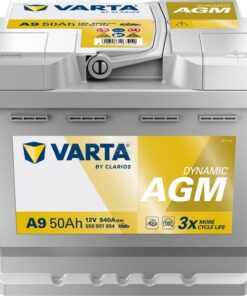 Batería, 12V 50Ah 540A, A9 VARTA Dynamic AGM