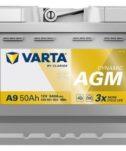 Batería, 12V 50Ah 540A, A9 VARTA Dynamic AGM