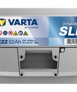 Batería, 12V 52Ah 470A, C22 VARTA Dynamic SLI