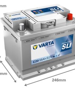 Batería, 12V 55Ah 420A, C20 VARTA Promotive SLI