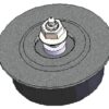 Rodillo compatible con Grimme, rosca M16, diámetro de la pista del rodillo 120 2 Roller suitable for Grimme, thread M16, roller race diameter 120