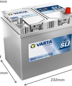 Batería 12V 60Ah 540A D47 VARTA Dynamic SLI