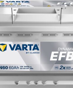 Batería, 12V 60Ah 640A, N60 VARTA Dynamic EFB
