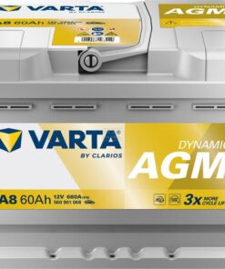 Batería, 12V 60Ah 680A, A8 VARTA Dynamic AGM