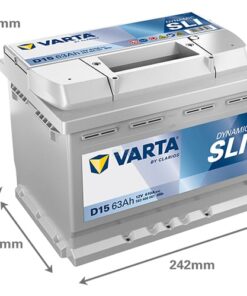 Batería, 12V 63Ah 610A, D15 VARTA Dynamic SLI 15 Batería, 12V 63Ah 610A, D15 VARTA Dynamic SLI
