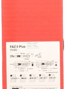 FISCHER FAZ II Plus 10/80 EV (10x165) 20pcs