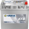 Batería, 12V 65Ah 650A N65, VARTA Dynamic EFB