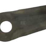 Cuchilla izd./dch. segadora 111x50x4 mm orificio oval 20,5x18,5 mm, válida Kuhn, paquete 25 uds.