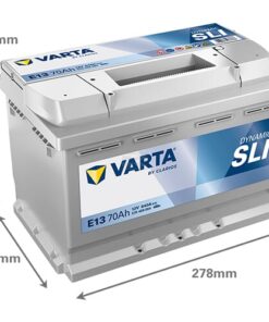 Batería, 12V 70Ah 640A, E13 VARTA Dynamic SLI