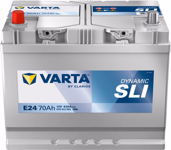Batería 12 V 70 Ah 630 A E24 VARTA Dynamic SLI 1 Batería, 12V 70Ah 630A, E24 VARTA Dynamic SLI