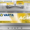 Batería, 12V 70Ah 760A, A7 VARTA Dynamic AGM