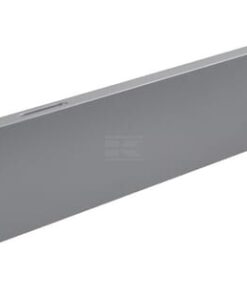 Panel trasero 10 x 66,5 cm blanco/aluminio