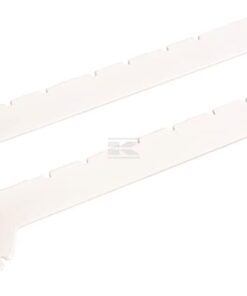 Soporte estantería 37 cm, blanco-crema (2 uds.)