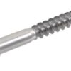 Tornillo barraquero madera DIN571 8x90 mm, cabeza hex. 13 mm acero inox., Kramp 6 Tornillo barraquero madera DIN571 8x90 mm, cabeza hex. 13 mm acero inox., Kramp