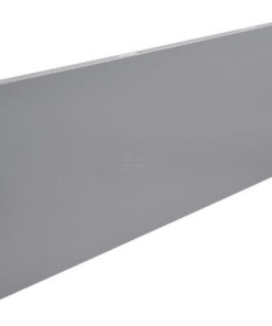 Panel liso 30 x 100 cm blanco/aluminio