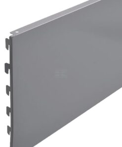 Panel liso 30 x 100 cm blanco/aluminio