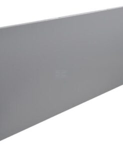 Panel liso 40 x 100 cm blanco/aluminio