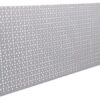 Painel traseiro branco/alumínio 40x125cm