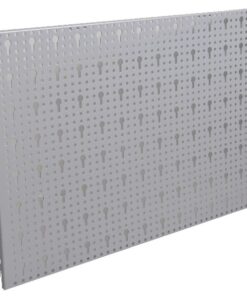 Painel com fechadura 40x66.5 branco/alumínio