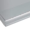 Painel LED branco/alumínio, 125cm