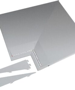 LED marco angular blanco/alum.