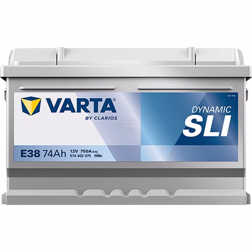 Batería, 12V 74Ah 750A, E38 VARTA Dynamic SLI 2 Batería, 12V 74Ah 750A, E38 VARTA Dynamic SLI
