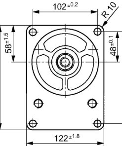 Bomba hidráulica de engranajes AZPG-22-032LCB20MB Bosch Rexroth