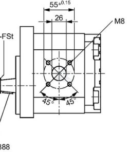 Bomba hidráulica de engranajes AZPG-22-032LCB20MB Bosch Rexroth