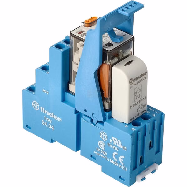 Interfaz de relé Mod. borne de tornillo 4CO 7A/230V AC/Agni/LED/varistor