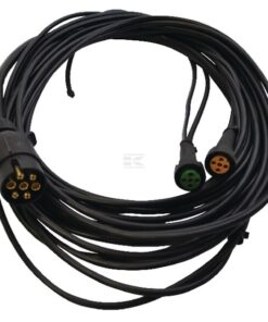 Cable de 16 m con enchufe de 7 polos y 2 ramales con conectores bayoneta de 5 pines