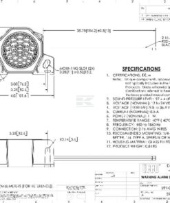 Alarma marcha atrás 97 dB 12/24V bitonal