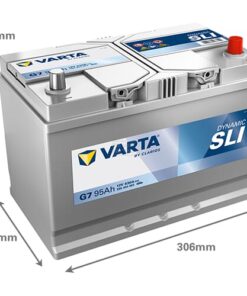 Batería, 12V 95Ah 830A, G7 VARTA Dynamic SLI