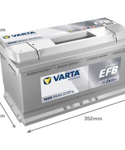 Batería 12 V 95 Ah 850 A N95 VARTA Dynamic EFB 17 Batería, 12V 95Ah 850A, N95 VARTA Dynamic EFB