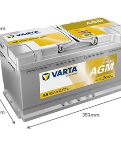 Batería, 12V 95Ah 850A, A5 VARTA Dynamic AGM